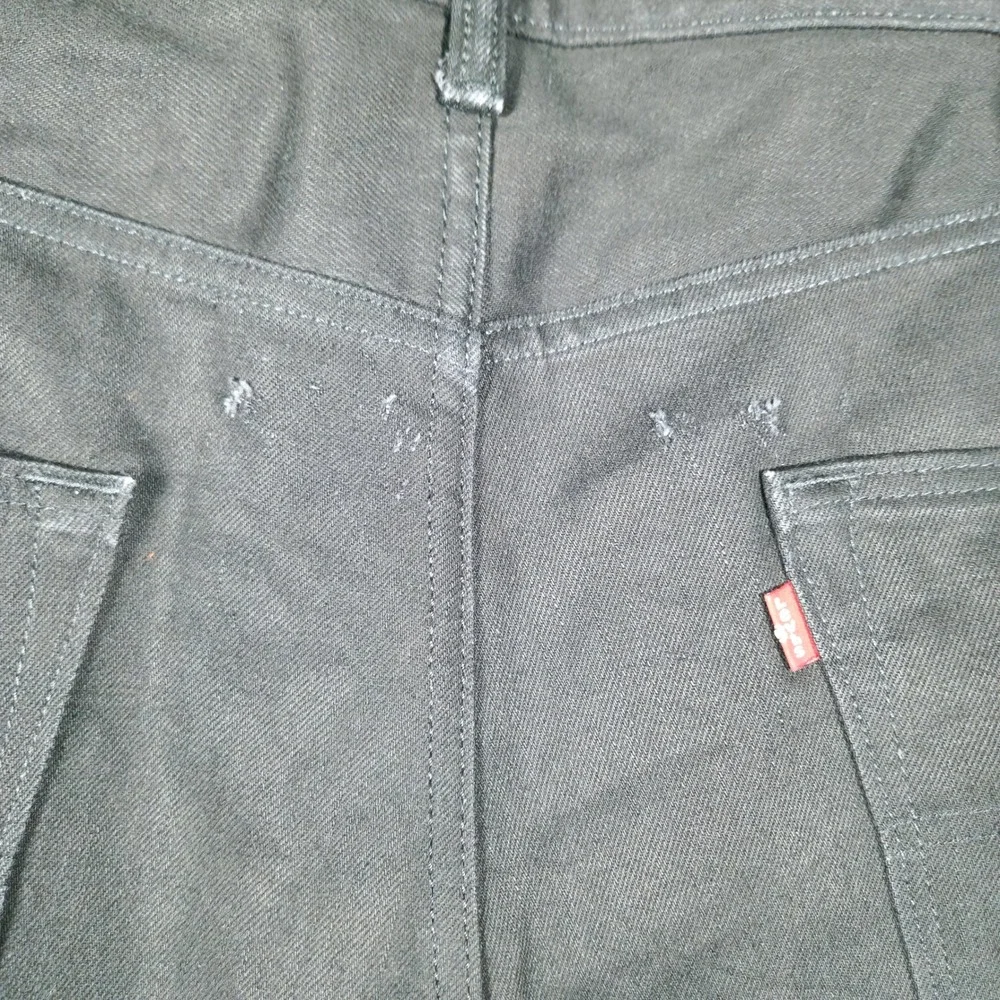 Levis 501 Original Fit Mens Black Denim Straight Leg Jeans W44 L32 00501-0638